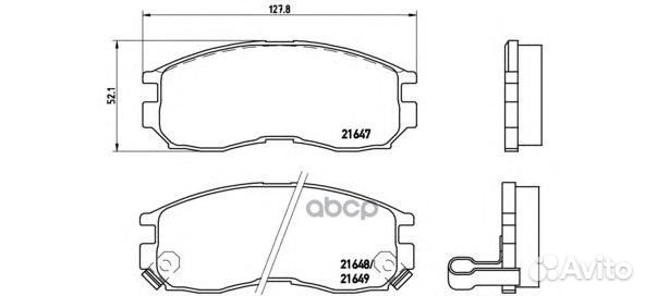 Колодки пер. proton wira Hatchback 08 P54014 Br