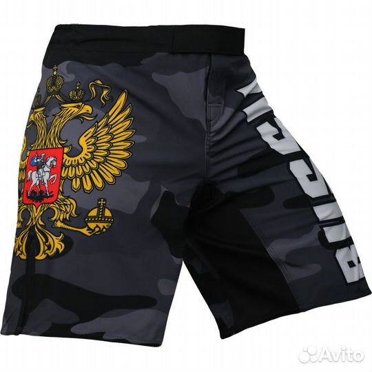 Шорты мма детские Alfa Brend Camo черные (10 лет)