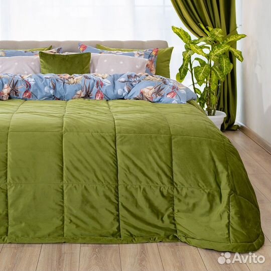 Покрывало бархат Беллиссимо Цитрон новое