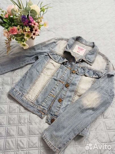 Джинсовая куртка на девочку