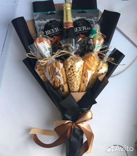 Мужской букет, съедобные букеты