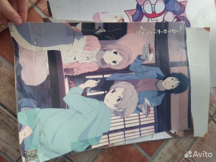 Плакаты постеры аниме, наклейки