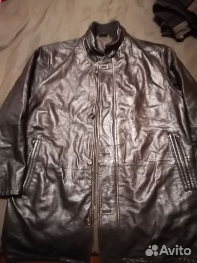 Мужской кожаный френч