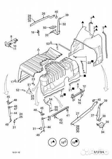 Шумоизоляция Двигателя DAF XF105 1683831