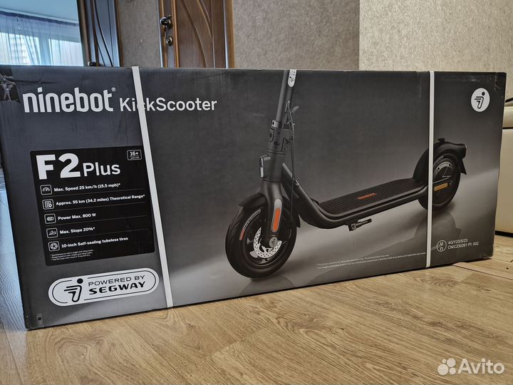 Электросамокат Ninebot KickScooter F2 plus новый