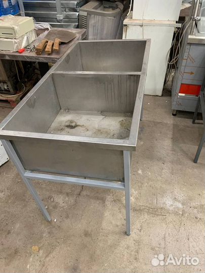 Мойка нержавейка 2 секции