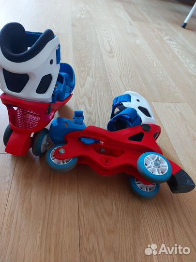 Роликовые коньки детские раздвижные