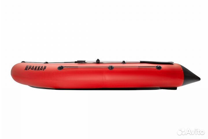 Лодка драккар 3200 нднд classic (безкиль) красная