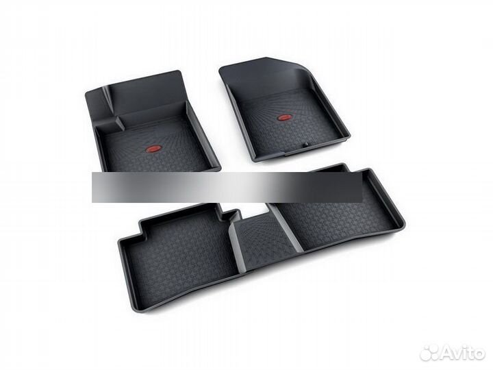 Коврики салона резина черный Hyundai Solaris/Accen