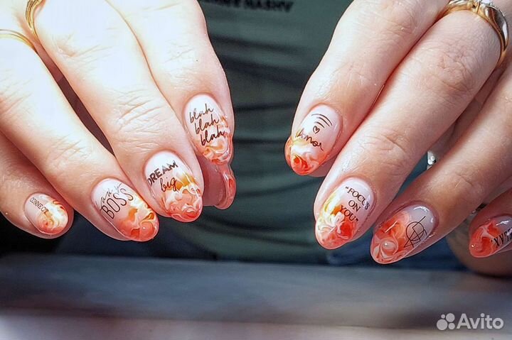 Наращивание ногтей, маникюр,Покрытие