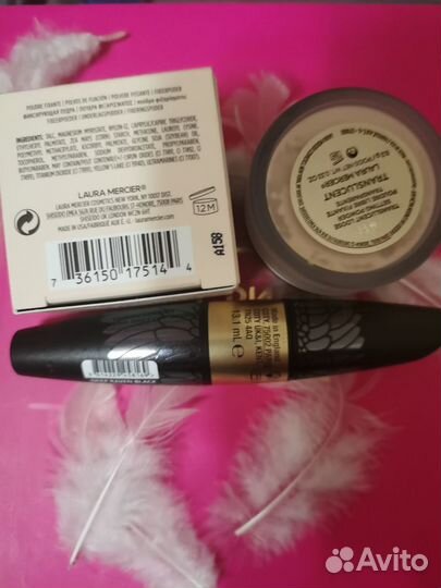 Тушь для ресниц max factor, пудра Laura mercier