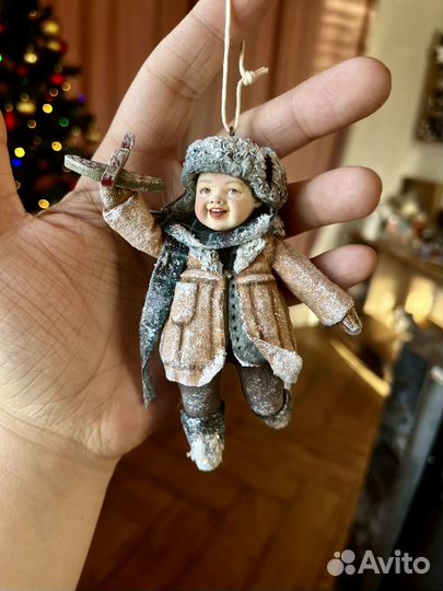 Ватные елочные игрушки