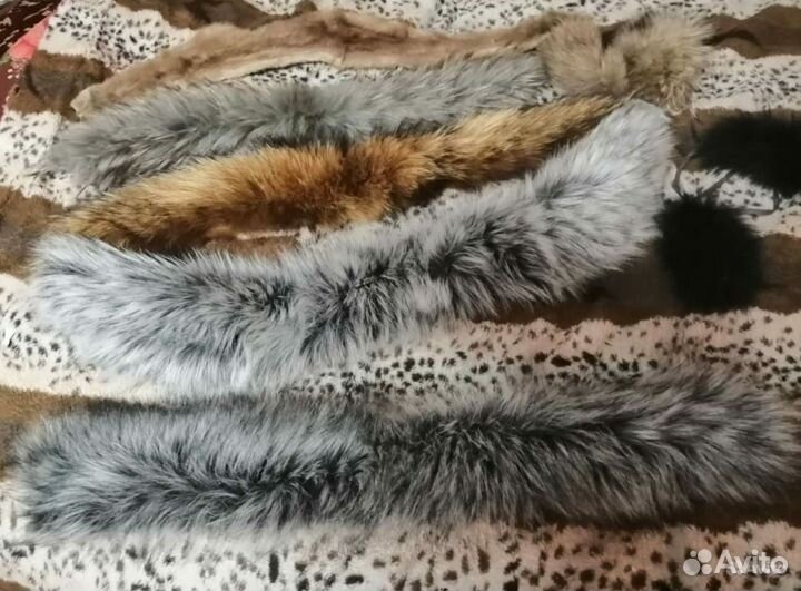 Меховые воротники(много)