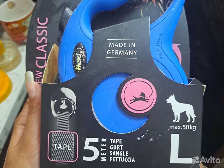 Поводок Рулетка flexi 5 м на 50кг