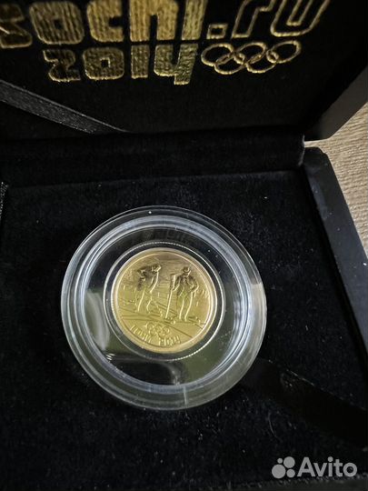 Золотая монета,колоекционная