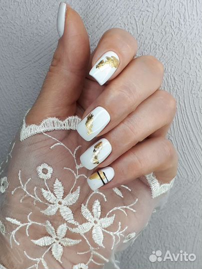 Маникюр наращивание ногтей