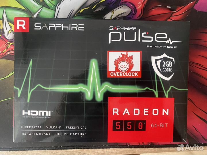 Видеокарта rx 550 2gb