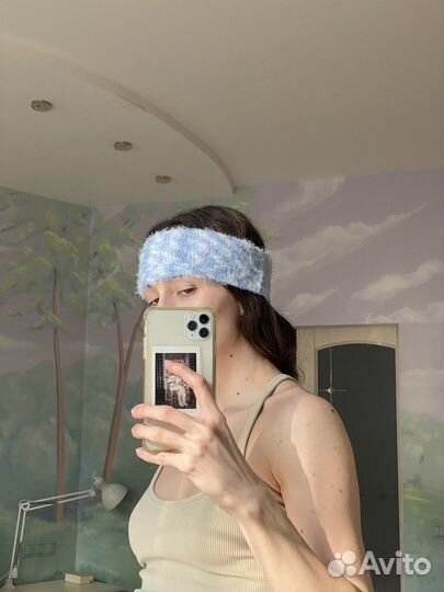 Повязка на голову широкая