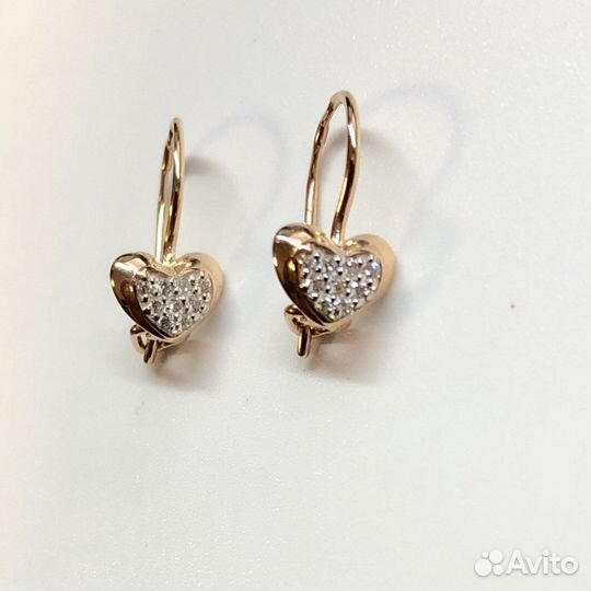 Золотые серьги 585 пробы