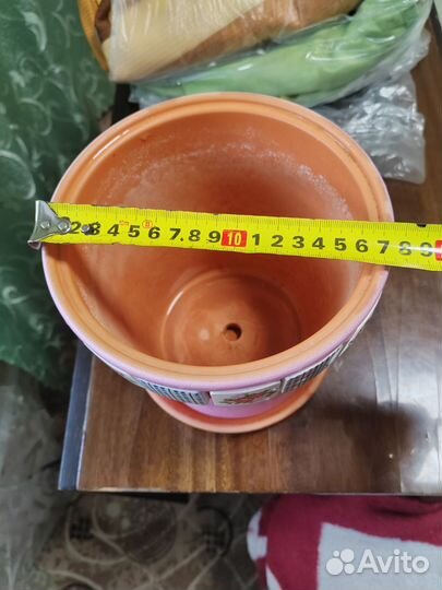 Керамический цветочный горшок