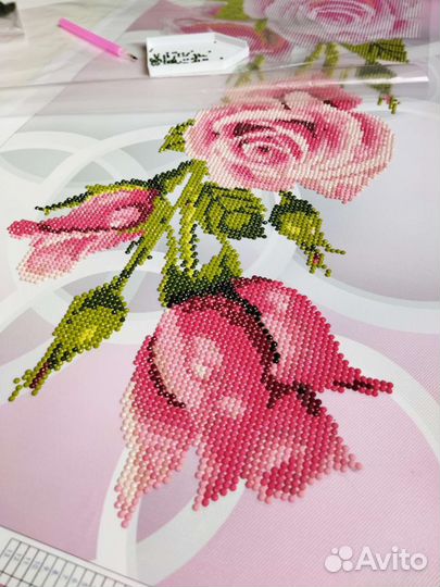 Алмазная вышивка. Готовая картина