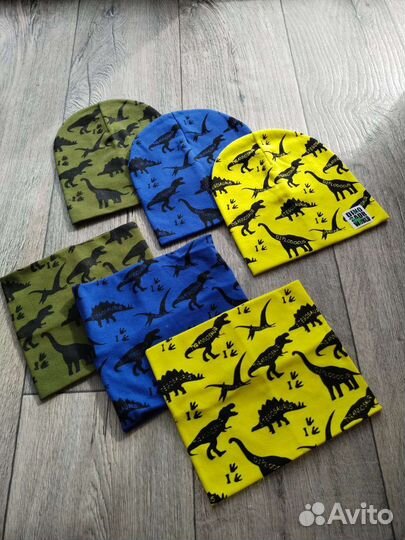 Комплект шапка и шарф для мальчиков и девочек