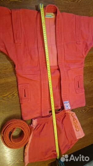 Куртка для самбо 7-9 лет в с шортами. Борцовки 37р