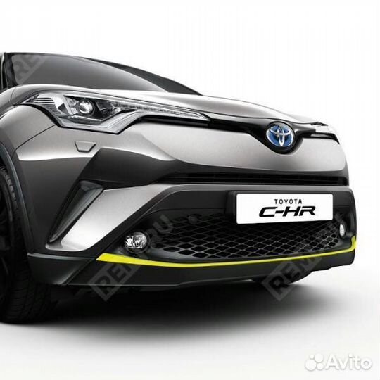 Накладка переднего бампера toyota c-hr оригинал