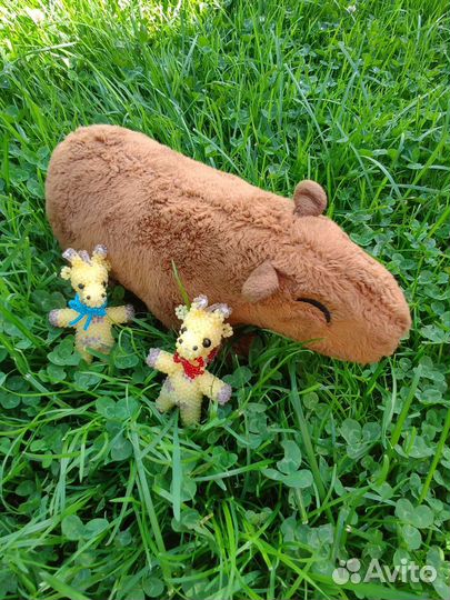 Амигуруми из бисера жираф