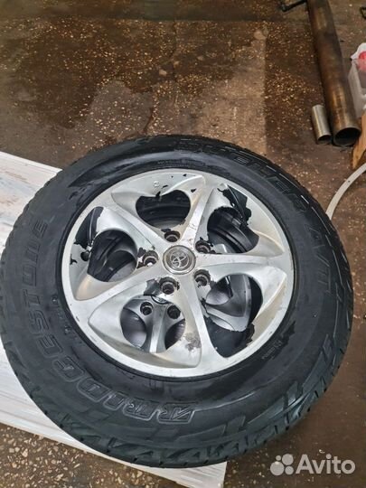 Колеса r16 5x114,3 с резиной bridgestone A/T