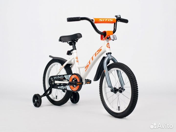 Велосипед sitis wind 16 (2023) White-Orange