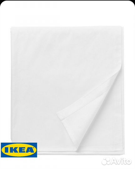Простыня икеа двала dvala, 150х260 см, белый