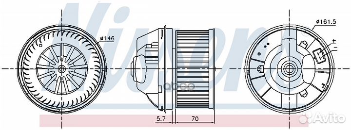 Мотор печки отопителя салона ford Focus II 03