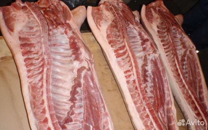 Мясо свинины домашнее полутушки