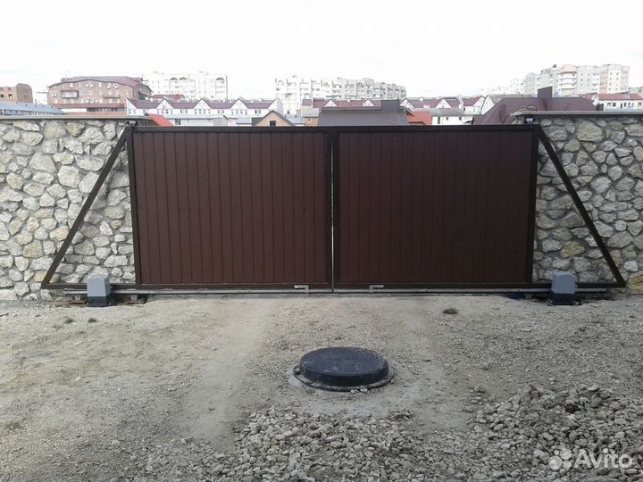Откатные ворота механика