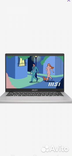 Новый Ноутбук MSI modern 14 Silver