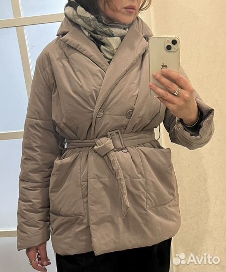 Куртка демисезонная женская 44 46 с поясом
