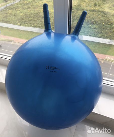 Мяч гимнастический, фитбол, мяс с рожками