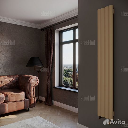 Вертикальный дизайн радиатор Steel V от производит