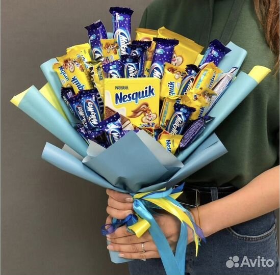 Сладкие букеты из конфет