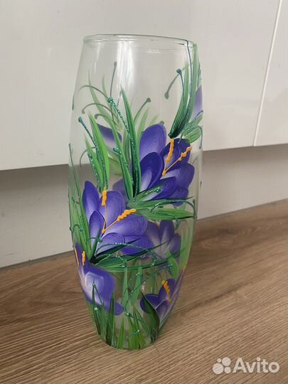 Ваза ручная роспись новая