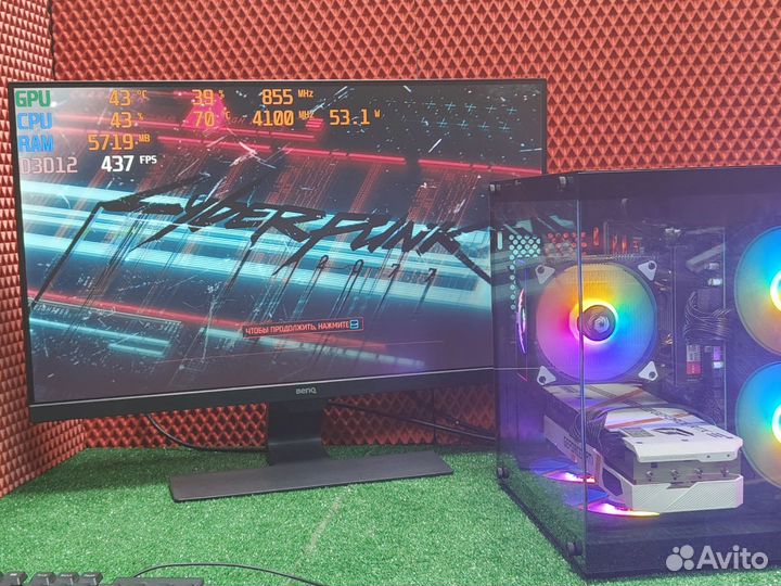 Мощный игровой пк ryzen 5/RTX3070 8GB/32GB/SSD 512