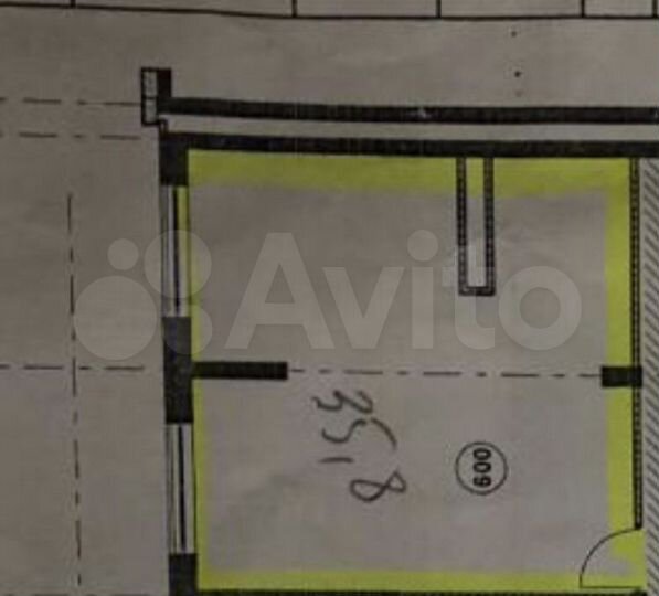 Своб. планировка, 35,8 м², 1/13 эт.