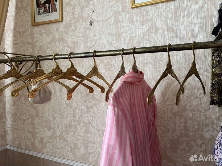 Винтаж, вешалка для плечиков, чеканка металл