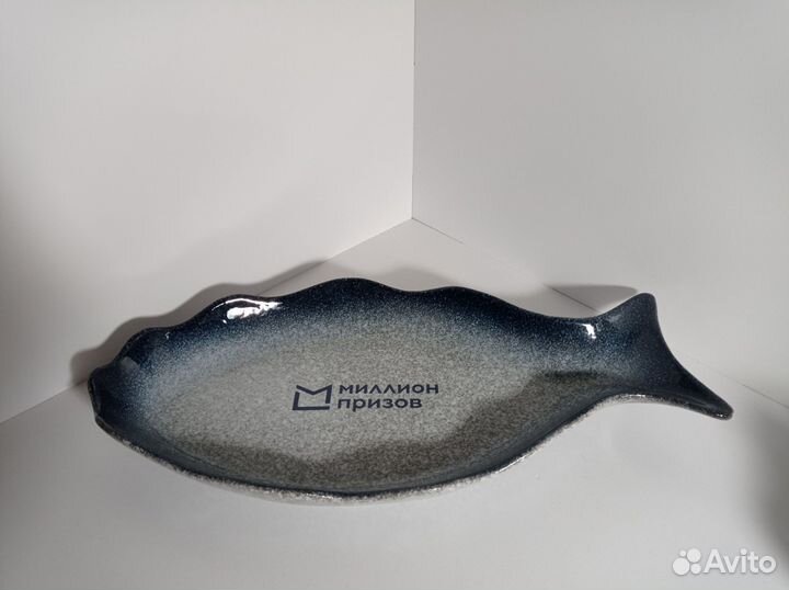 Блюдо для запекания рыба керамика