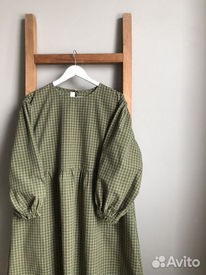 Платье свободного кроя из хлопка