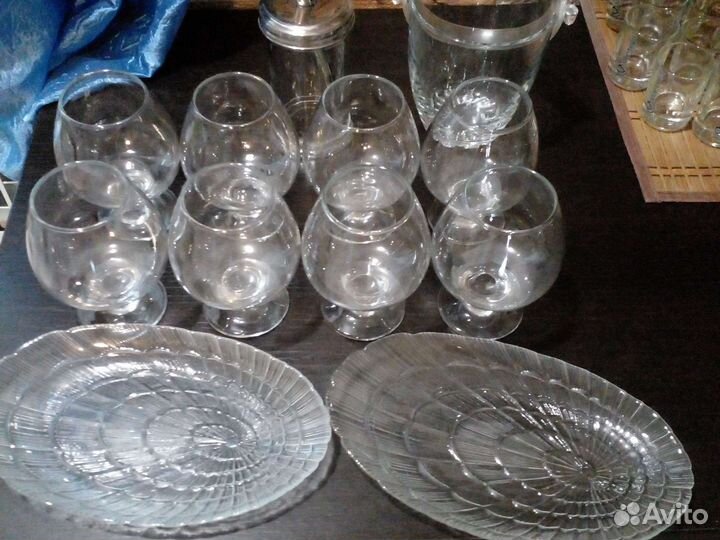 Фужеры, сахарница, салатница