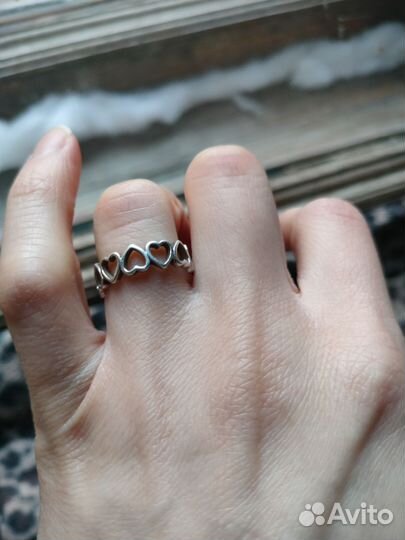 Кольцо серебро 925