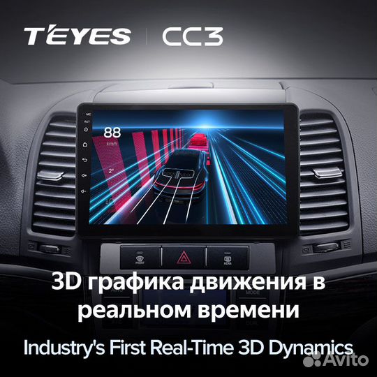 Магнитола Teyes CC3 4/64 Hyundai Santa Fe 2