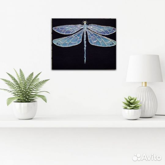 Интерьерная картина /панно Стрекоза 25*30